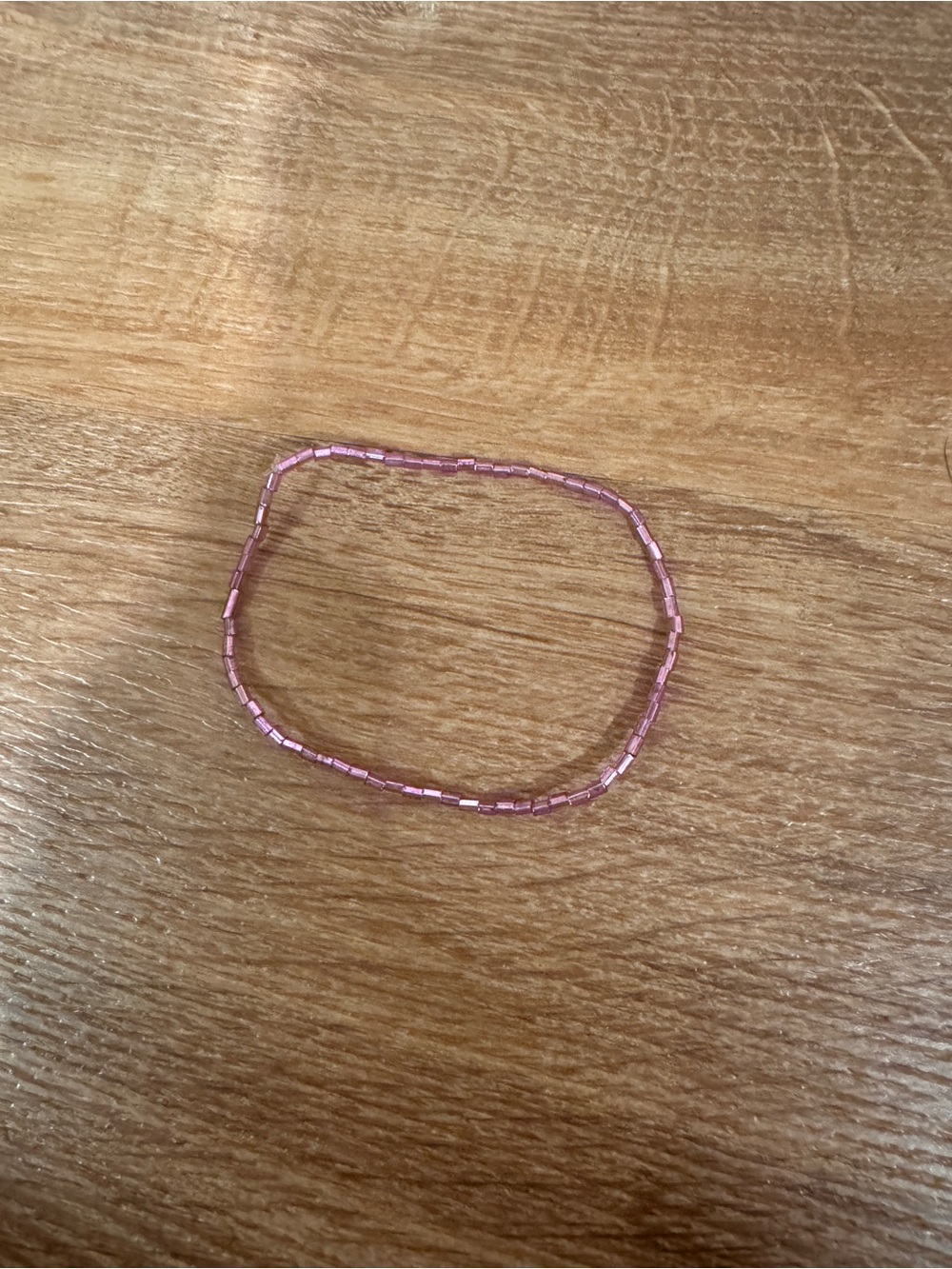 Delicate Pink Beaded Stretch Bracelet